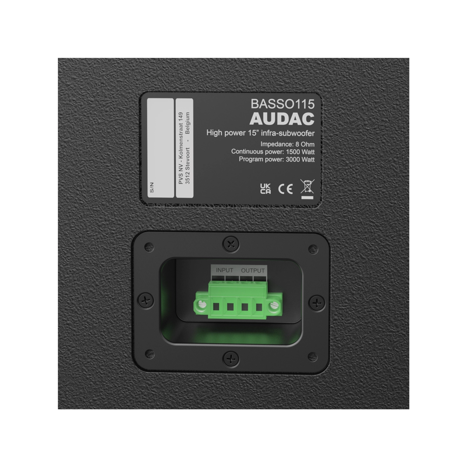 Loa Sub AUDAC BASSO115 5 BASSO115 connection
