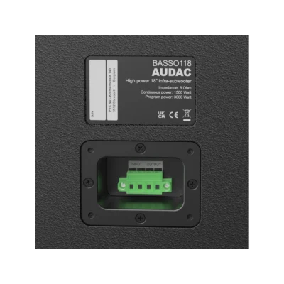 Loa Sub AUDAC BASSO118 10 BASSO118 connection