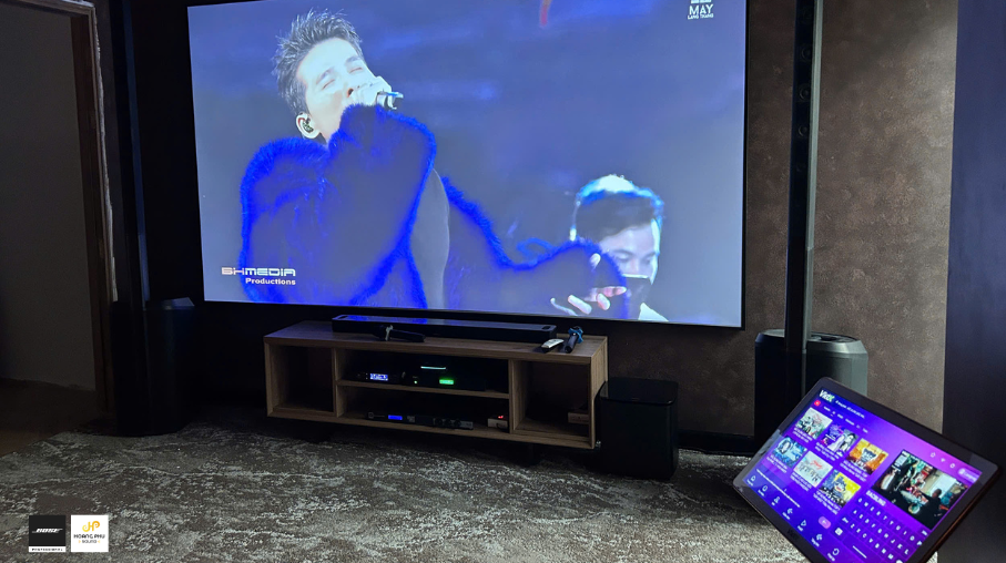 Giải Pháp Giải Trí Gia Đình Cao Cấp Cho Villa & Biệt Thự | Hoàng Phú Sound 6 he thong am thanh giai tri karaoke xem phim bose 3