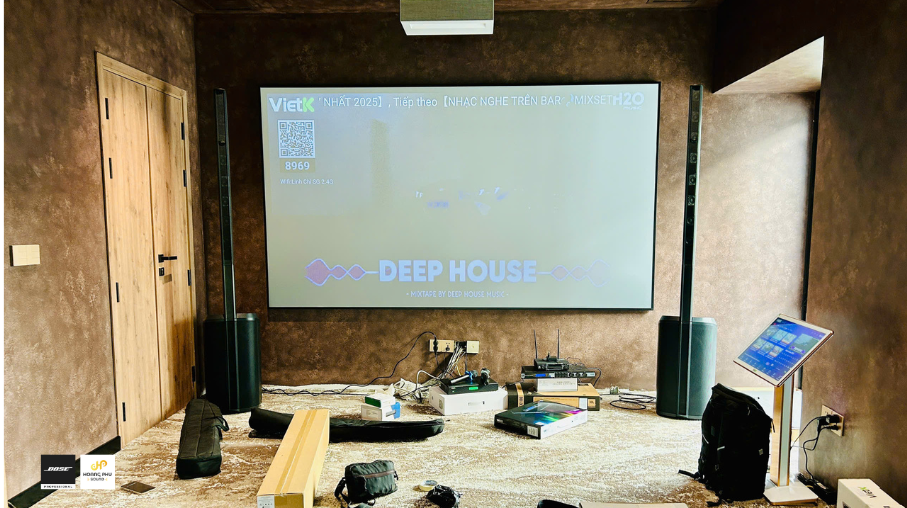 Giải Pháp Giải Trí Gia Đình Cao Cấp Cho Villa & Biệt Thự | Hoàng Phú Sound 5 he thong am thanh giai tri karaoke xem phim bose 4