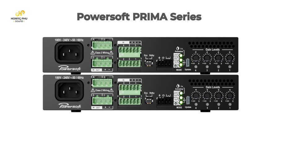 Powersoft PRIMA Series – Giải pháp amplifier “đúng nhu cầu” cho các dự án âm thanh hiện đại 4 powersoft prima series amplifier da kenh install audio 4